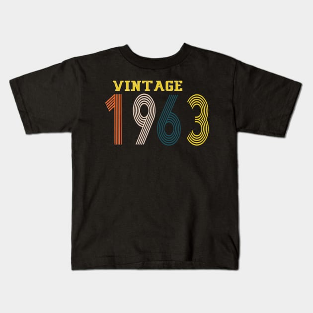 1963 vintage design Kids T-Shirt by Yoda